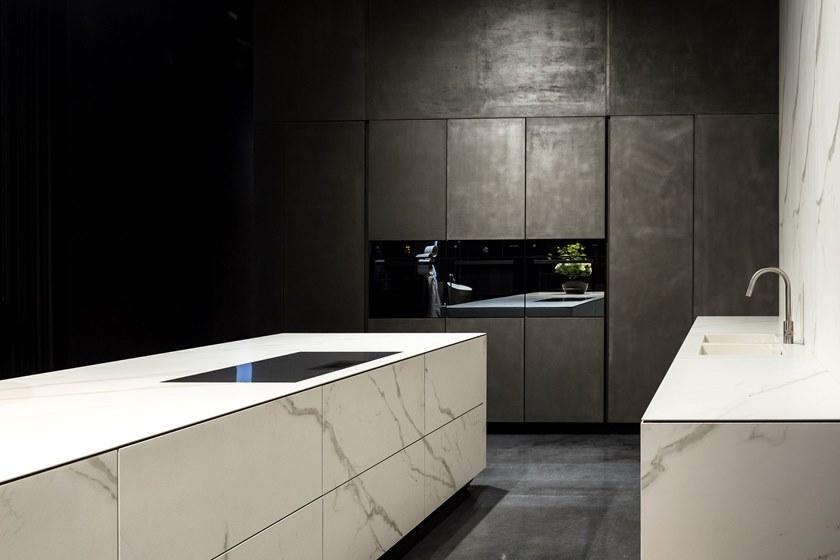 RIFRA Кухня с открыванием push-pull с островом Kube sun-id-1444871 - Вид №3