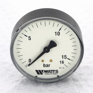 Манометр аксиальный F+R100 1/4" 80 мм WATTS Ind 16 бар