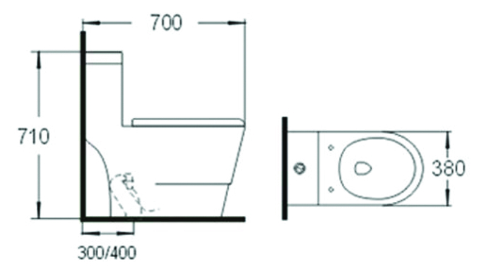 SL-5011 Унитаз напольный безободковый МОНОБЛОК Арматура GEBERIT LAB.Space  - Вид №1