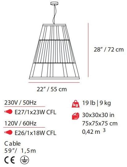UTU Soulful Lighting Подвесной светильник из железа Up Santreyd sun-id-1436827 - Вид №4
