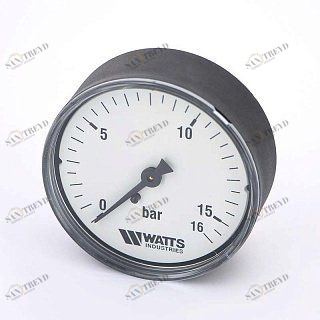 Манометр аксиальный F+R100 63 мм 1/4" 16 бар WATTS 10008097
