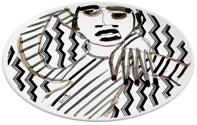 Kiasmo Керамическая тарелка Portrait K+mp2 - Вид №1