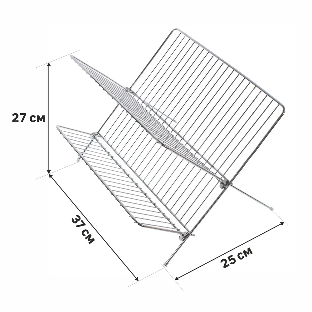 Сушилка для посуды NEO 37x25x27 см сталь цвет хром 18581413 STLM-2002884 Santreyd  - Вид №1