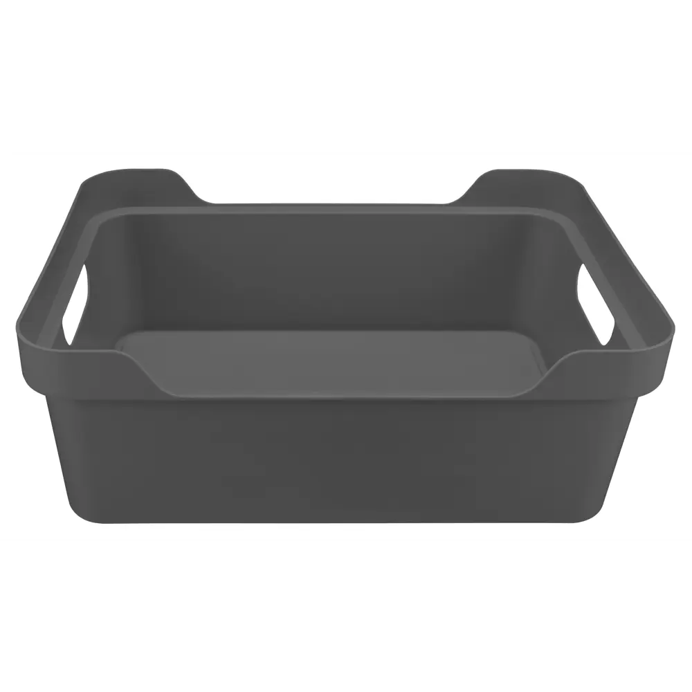 БЫТПЛАСТ Ящик Luxe с крышкой-полкой 12 л, серый 82905604 STLM-0037754 - Вид №7