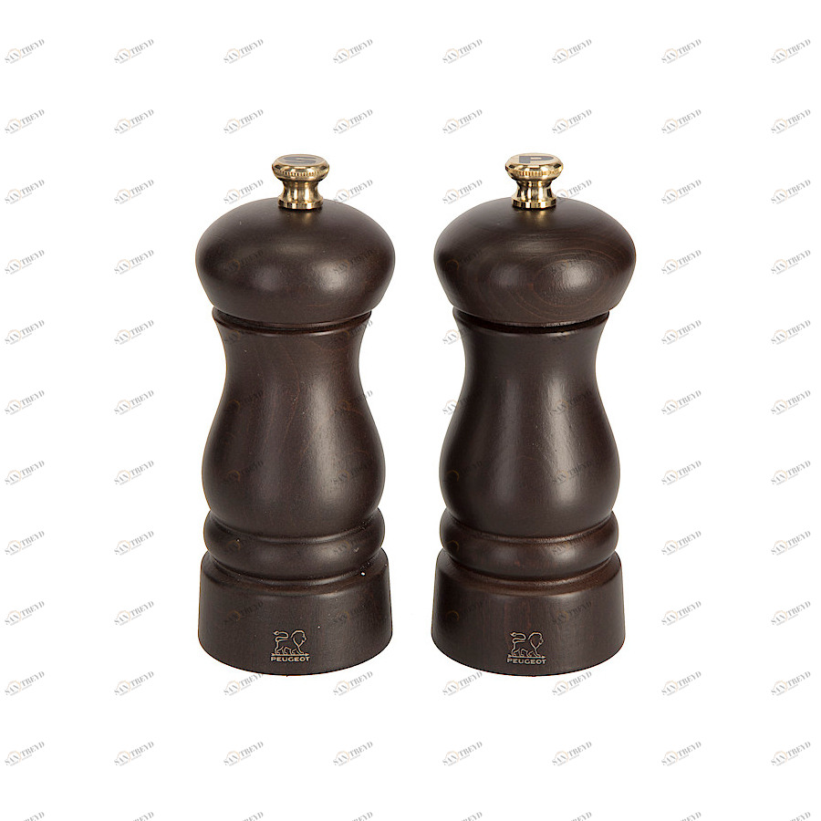 Мельницы деревянные для перца и соли шоколад 13 см Clermont PEUGEOT ДИЗАЙНЕРСКИЕ 00-3951996 Коричневый 