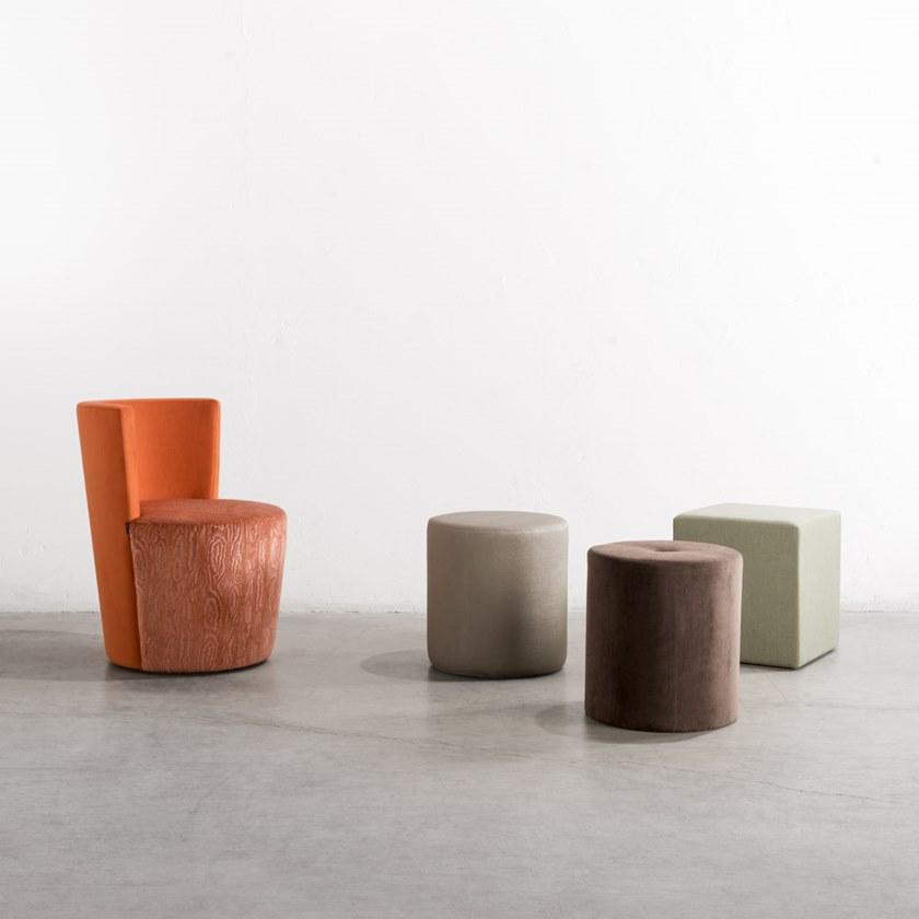 Круглый пуф с мягкой подкладкой из ткани Rebecca Santreyd sun-id-1372376 - Вид №2