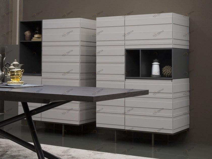 EmmeBi Комод деревянный с распашными дверцами Stripe sun-id-1438401