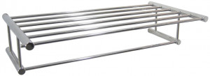 AI0040C Яркая полка для полотенец из нержавеющей стали с перекладиной mediclinics