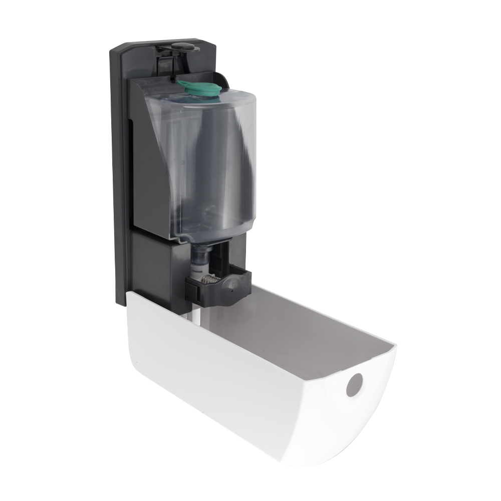 GFmark - Дозатор СЕНСОРНЫЙ, ПЕНА, пластик АБС, БЕЛЫЙ, большой, с глазком - капля, 1000 мл,, код: 6394  - Вид №1