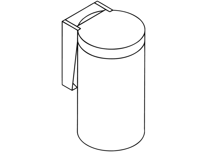 477.05D100 Корзина для мусора Active+ HEWI System 111 | Polyamid  - Вид №3
