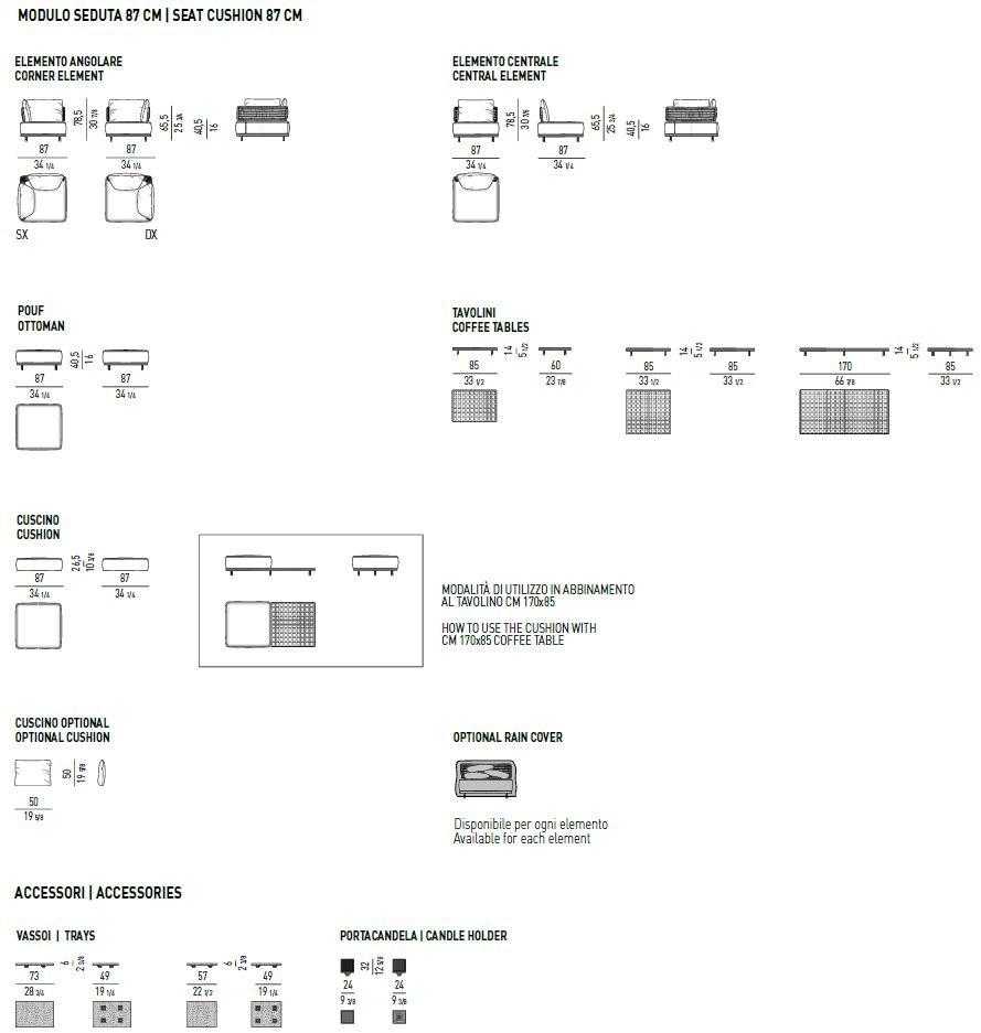 Minotti Открытый диван Quadrado sun-id-1399006 - Вид №8
