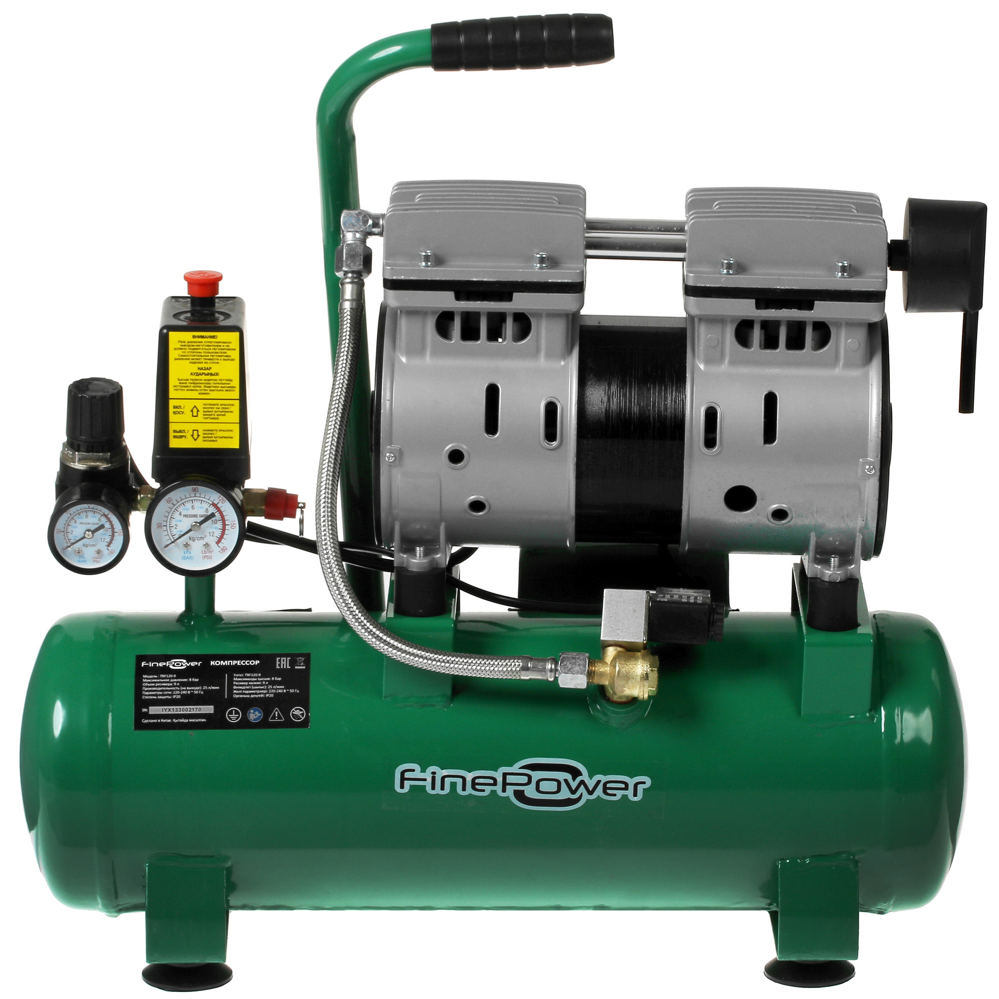 Компрессор поршневой безмасляный FinePower TRF120-9 4853011 STDN-0111335 - Вид №2