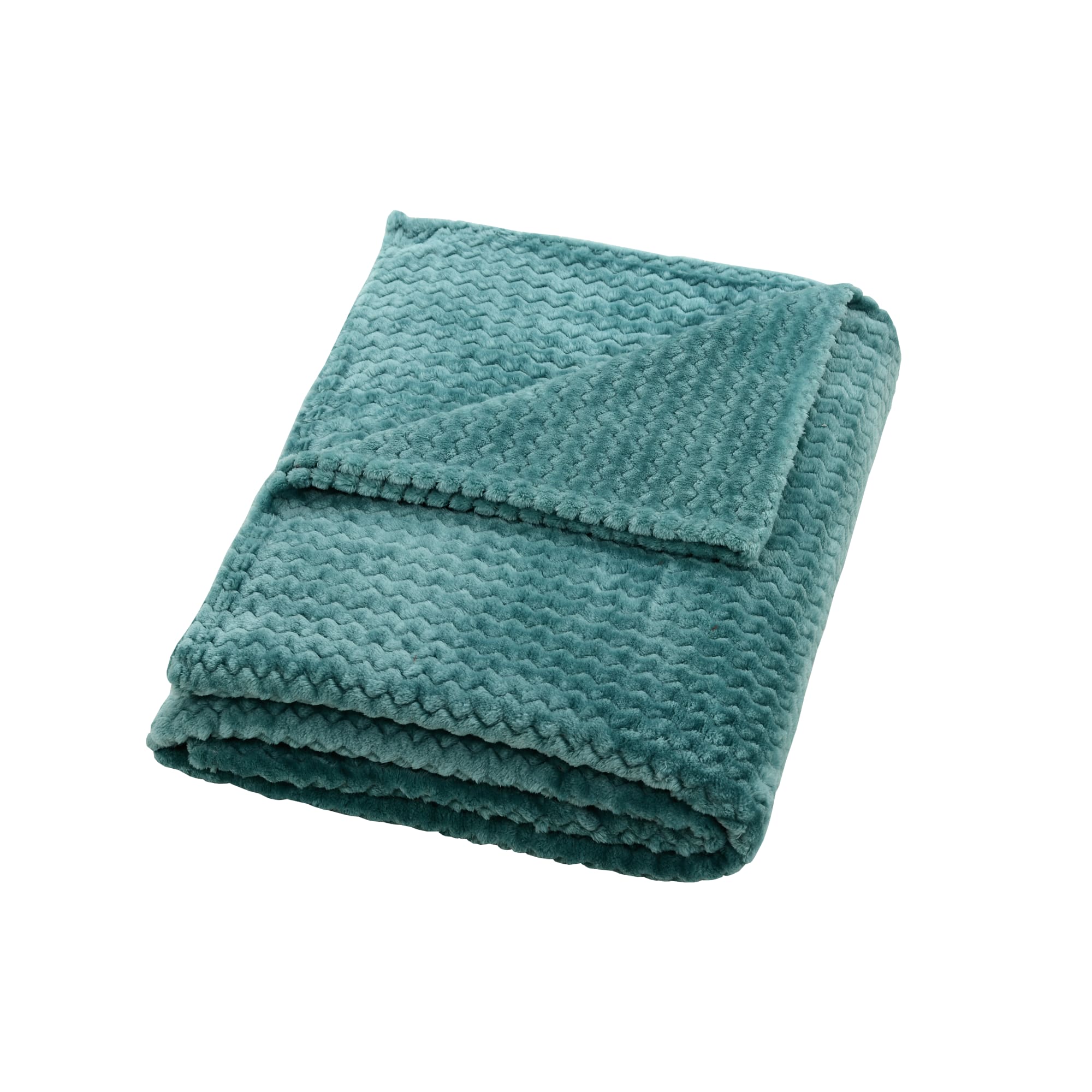 82391616 Плед «Велсофт», 150x200 см, полиэстер, цвет бирюзовый Santreyd  - Вид №2