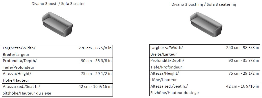 La Cividina 3-х местный диван контрактный Dep sun-id-1509959 - Вид №1