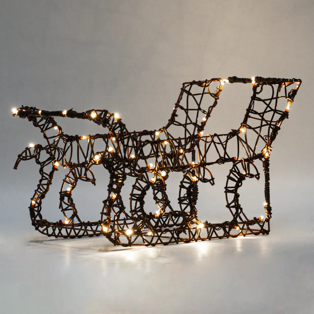 89367763 Набор светящихся новогодних фигур "Олени с санями" IP44 240LED STLM-1395751 Santreyd  - Вид №2