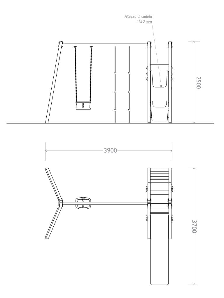 Рециркулированная пластиковая игровая структура EUROCOMITALIA BABY CASTELLO ARCH-00072506 - Вид №5
