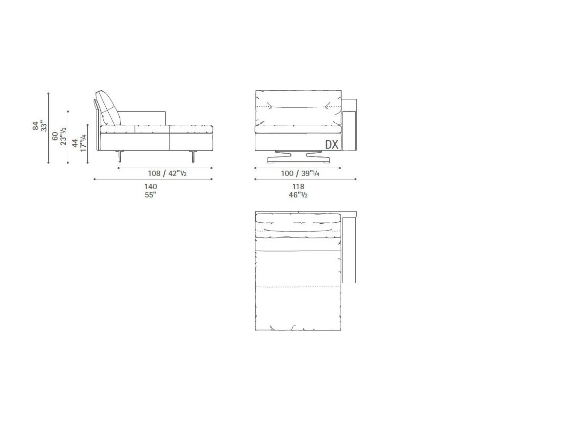Диван с журнальной стойкой Poltrona Frau коллекция-диваны и кресла ARCH-00101037 - Вид №60