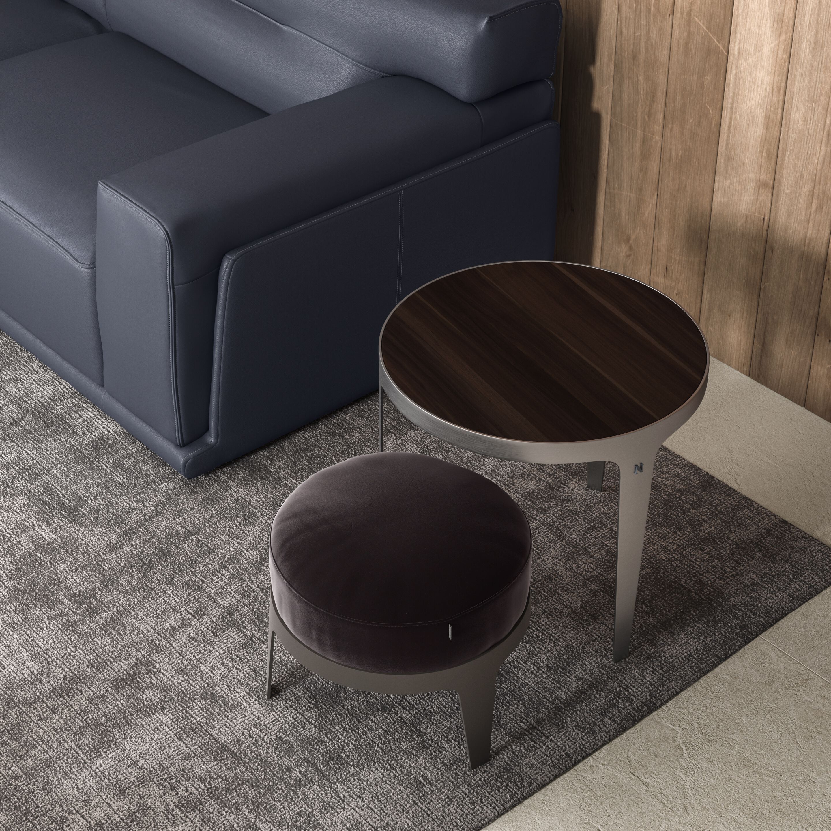 Угловой диван из ткани Natuzzi Italia Dorian ARCH-00115956 - Вид №8