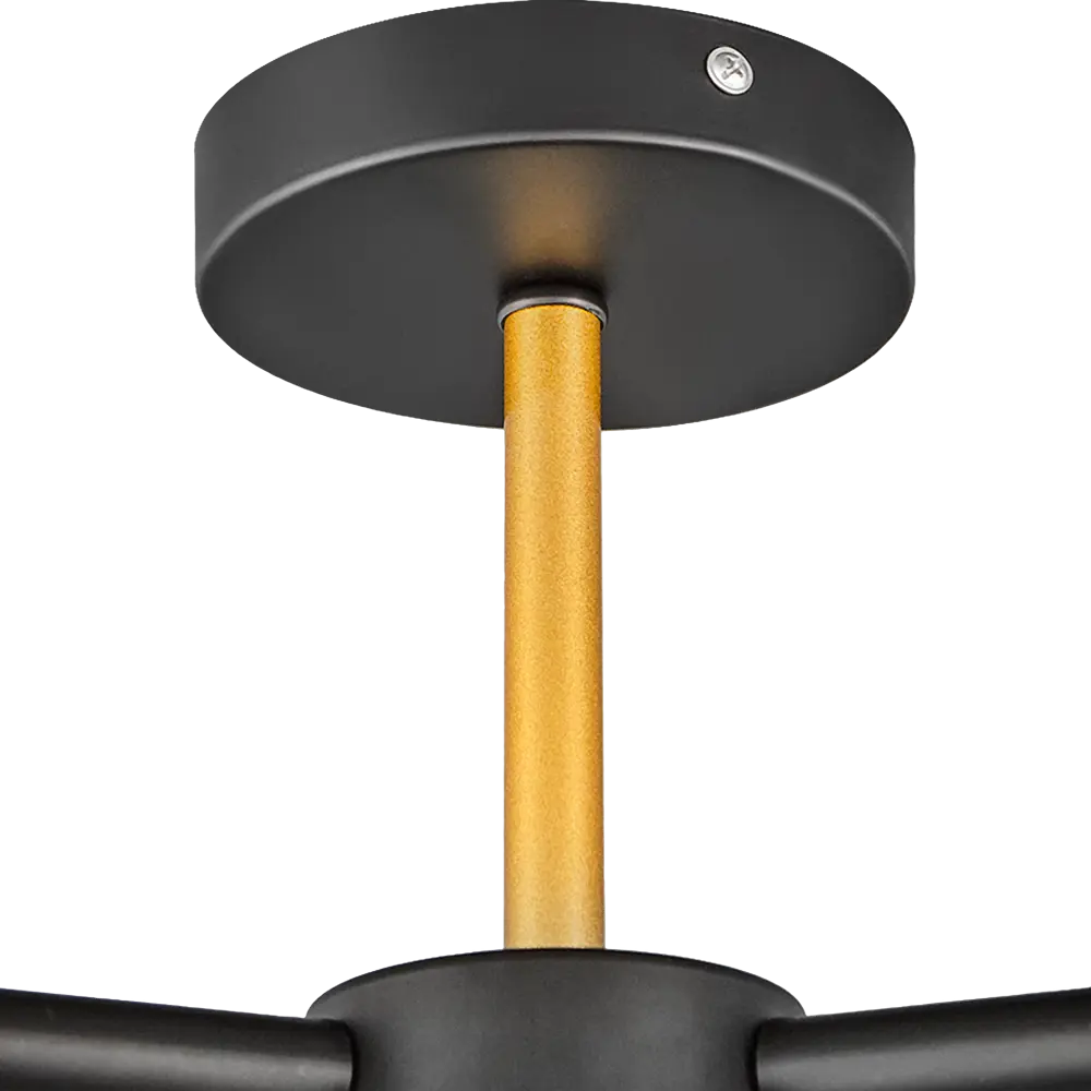 Люстра потолочная Jlight Alma 3152/3C 3 лампы E27 60W цвет черный и матовое золото 85233254 STLM-2163984  - Вид №4