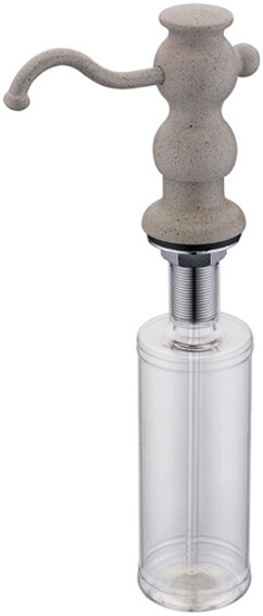 Встраиваемый дозатор ZorG Inox ZR-25 КВАРЦ для жидкого мыла, кварц