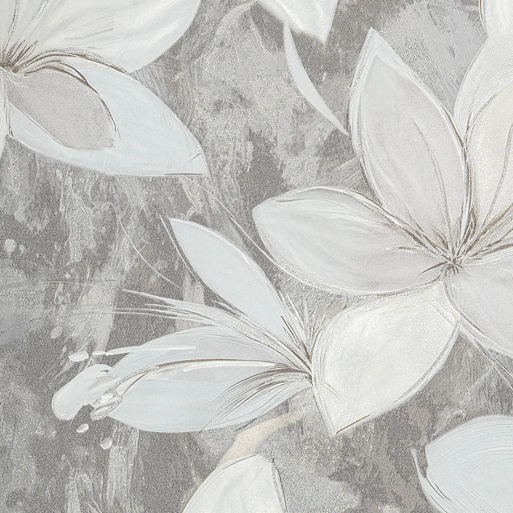 Обои флизелиновые Victoria Stenova Lola коричневые с цветочным рисунком в стиле кантри 89423655 STLM-1578994 - Вид №2