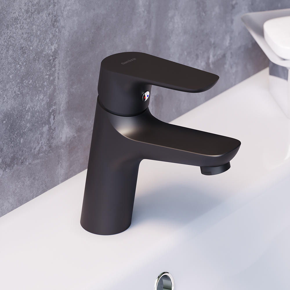 770210300 смеситель для умывальника черный Damixa Origin Bit 