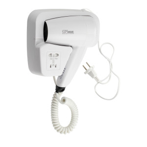 GFmark - Фен для волос в ванную комнату с боковым креплением, с розеткой, 1200W, код: 6810