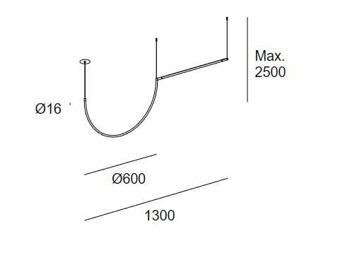 Алюминиевый светодиодный подвесной светильник LedsC4 Tubs ARCH-00067280 - Вид №3