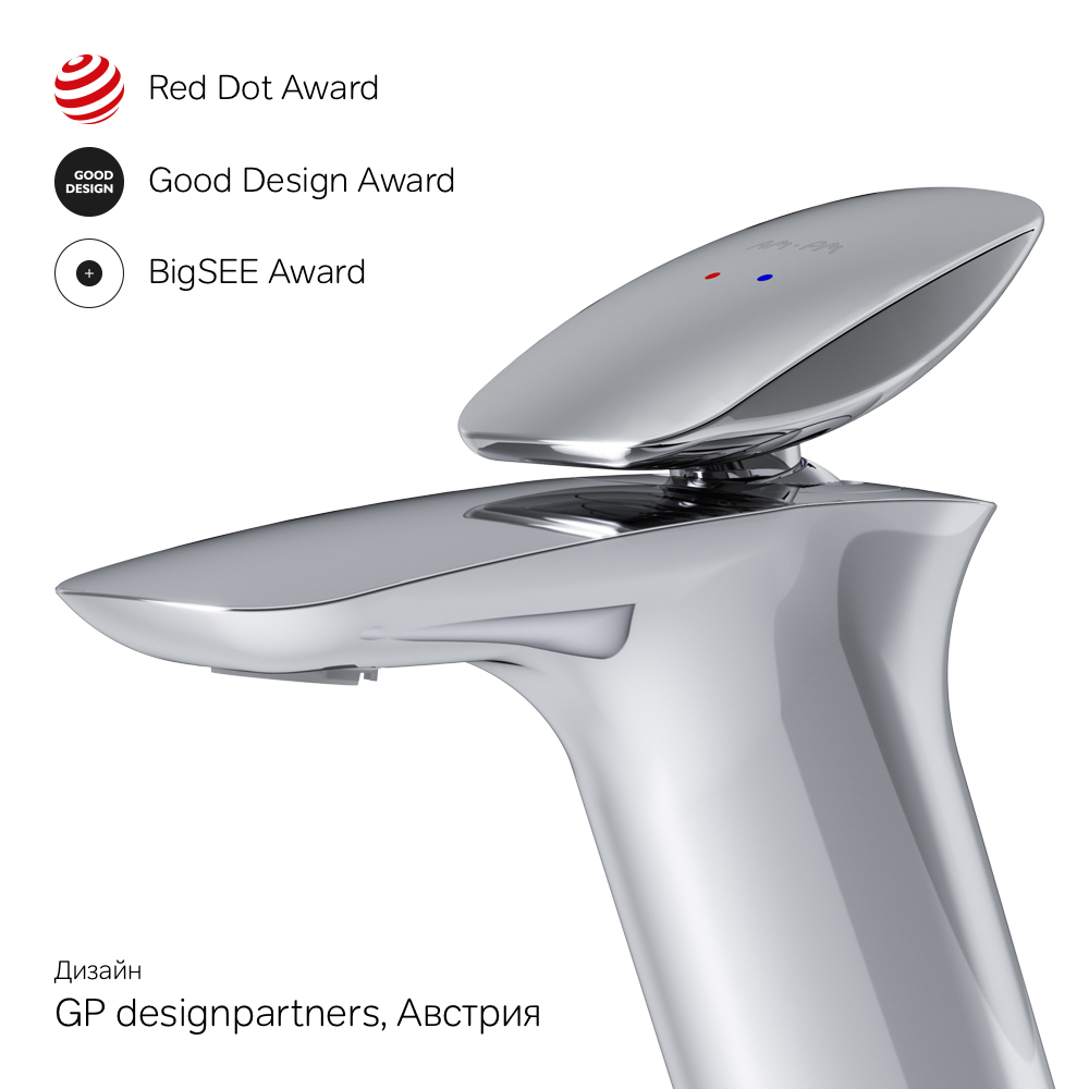 F70A82100 Spirit V2.0 смеситель д/умывальника с д/к хром шт AM.PM Spirit 2.0  - Вид №8