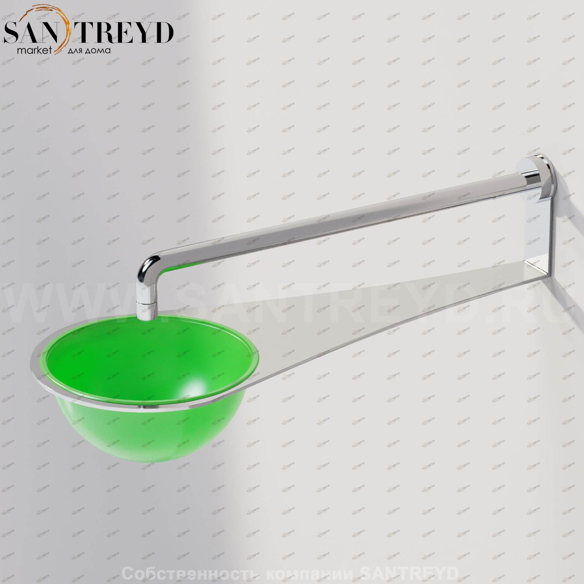 Agape AL DENTE Смеситель с душевой лейкой зеленый CRUB0998L