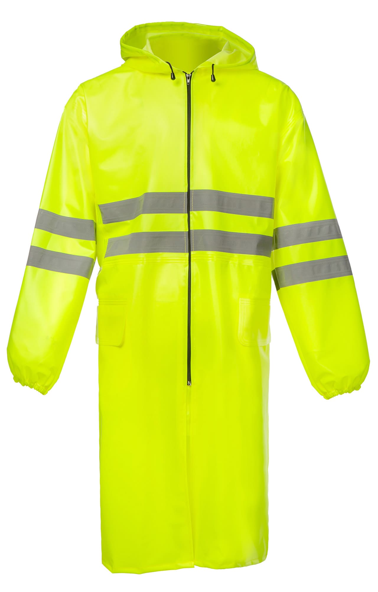 5037372 Плащ сигнальный влагозащитный лимонный  Непромокаемая спецодежда  размер 56-58/194-200 (XXL)  - Вид №3