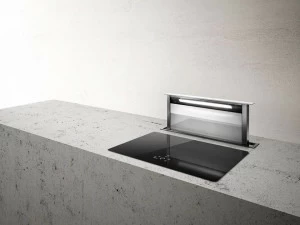 Elica Выдвижной колпак из нержавеющей стали и стекла Architecture