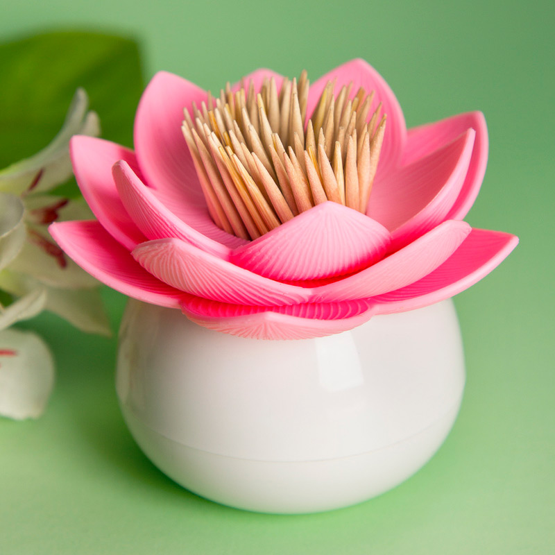 Держатель для зубочисток бело-розовый Lotus QUALY  00-3871241 Розовый  - Вид №1