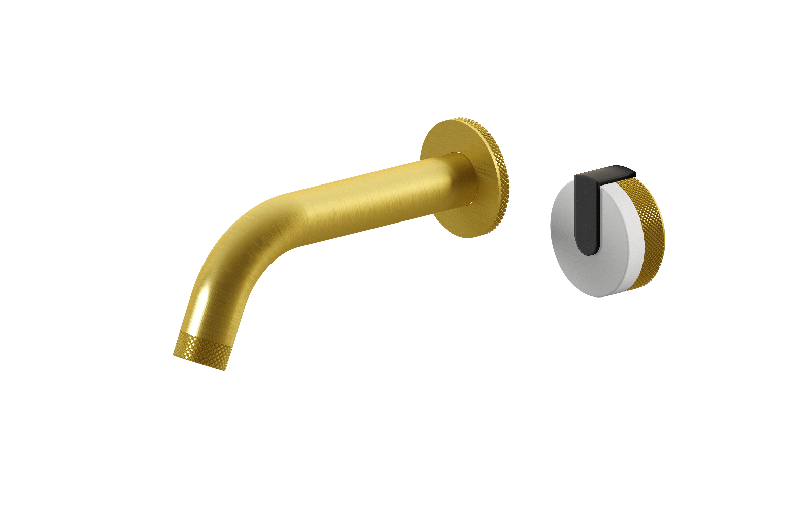 E-11535-R1WT-L1MBK-BB Настенный прогрессивный смеситель скрытого монтажа для раковины GRAFF MOD+