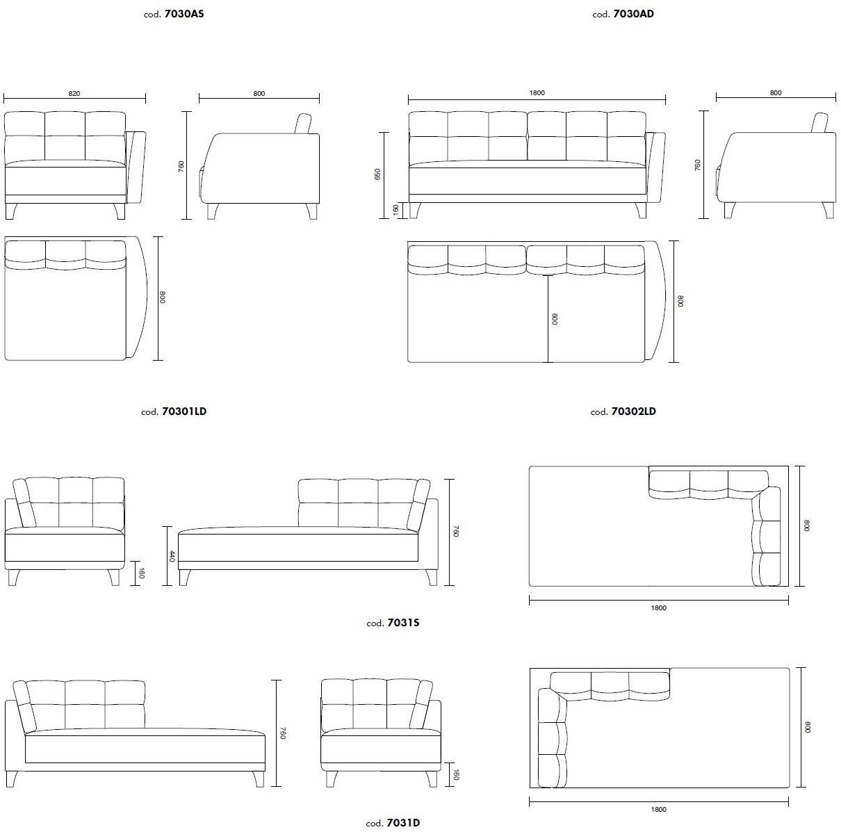 ALMA DESIGN Модульный угловой диван из ткани Magenta sun-id-1397951 - Вид №3