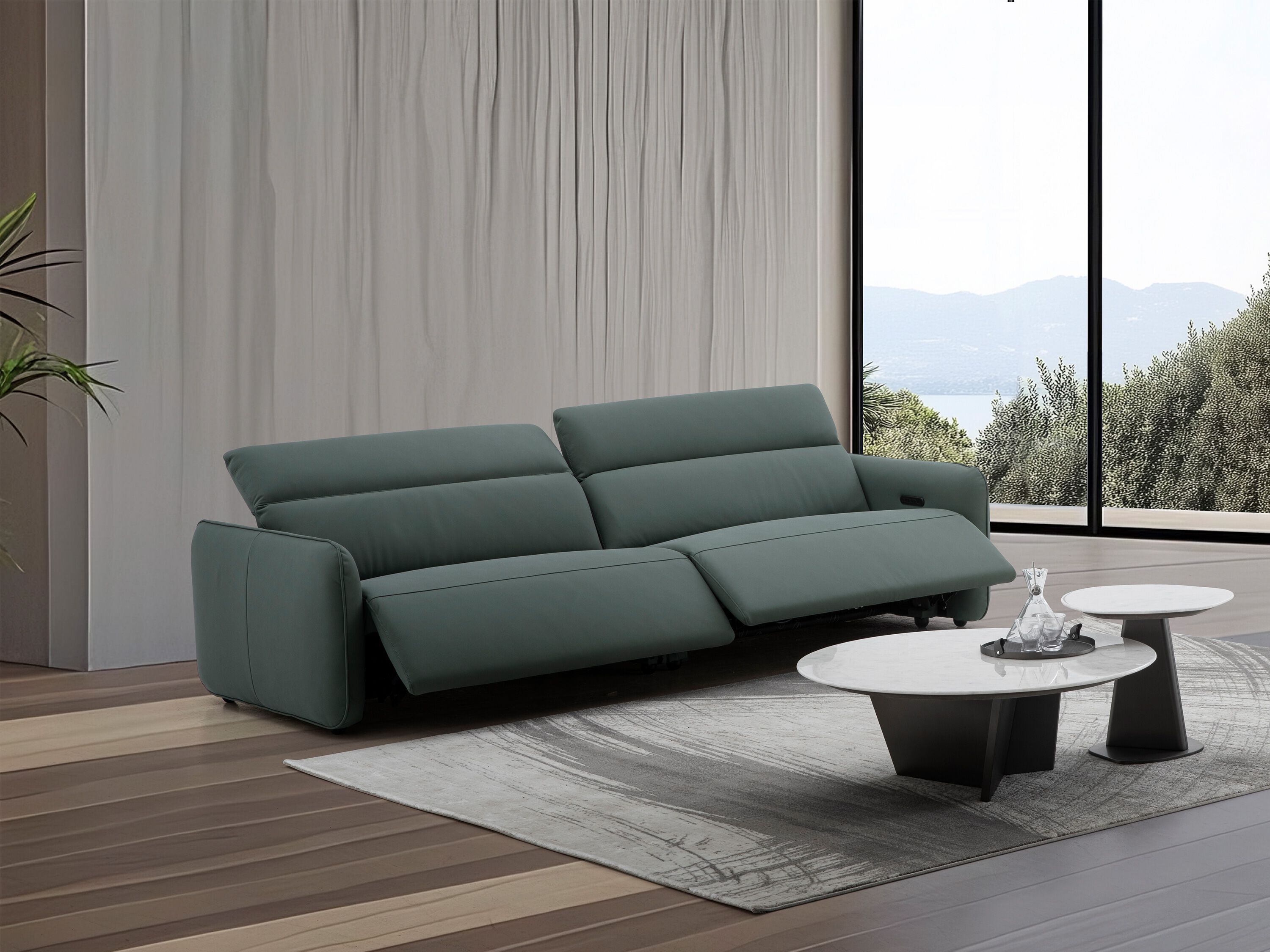 Модульный кожаный диван с электроприводом CAMPO DE' FIORI FLOAT ARCH-00074170 - Вид №3