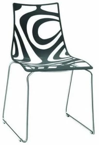 SCAB DESIGN Штабелируемый стул на салазках из технополимера Wave