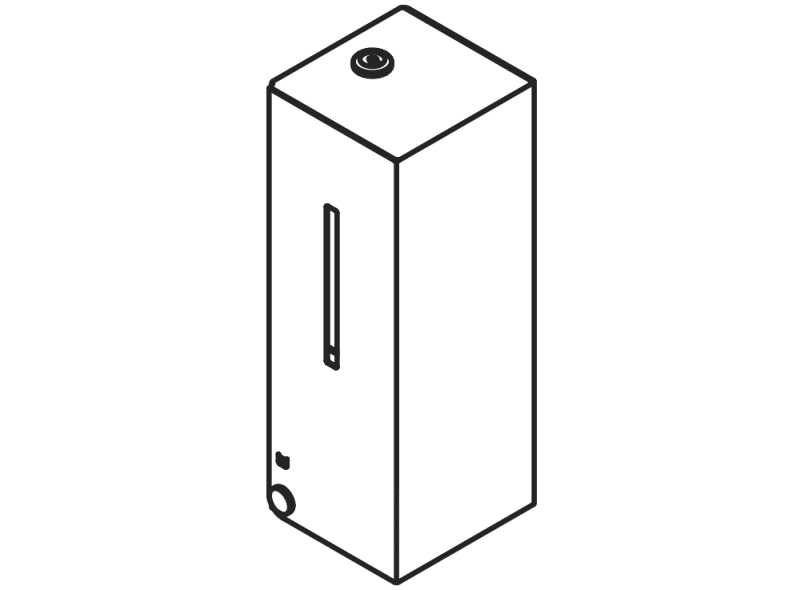 900.06.005XA Сенсорный электронный дозатор мыла HEWI System 900 - Вид №3
