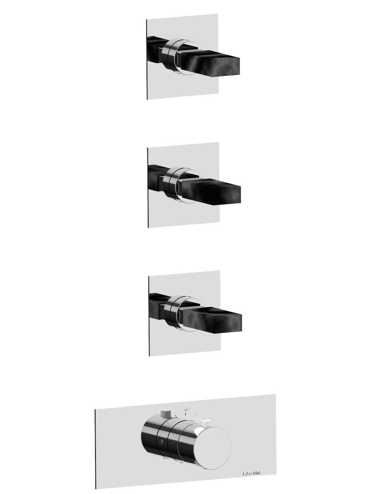 Термостатический встраиваемый смеситель для душа с 4 отверстиями Rubinetterie Frattini отдельная эстетика ARCH-00102952 - Вид №8