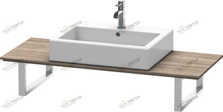 XL011C05151 X-Large Консоль для накладных раковин и встраиваемых умывальников Сосна коричневая, декор Duravit