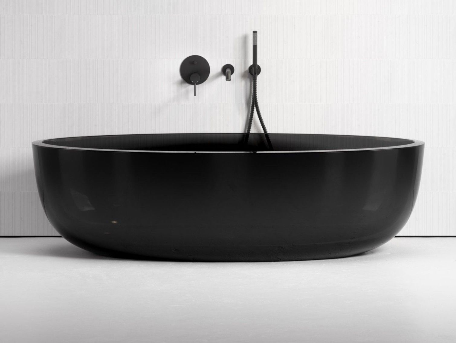 Овальная ванна в центре комнаты из смолы LUSSO Zurra ARCH-00013618