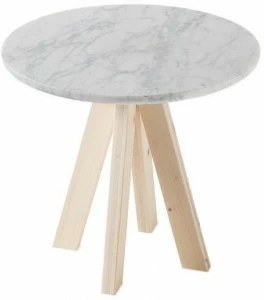 Atipico Круглый журнальный столик из каррарского мрамора A.ngelo
