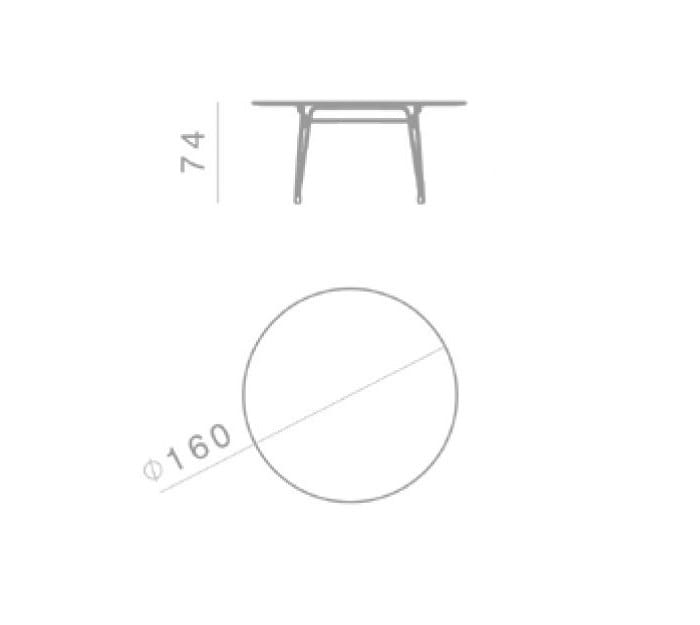 Круглый стеклянный обеденный стол GHIDINI1961 Ботани ARCH-00068237 - Вид №7