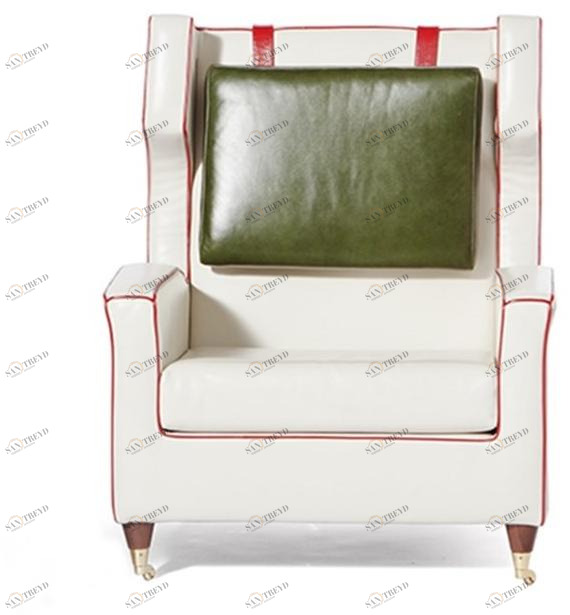 Paolo Castelli Кожаное кресло с подлокотниками sun-id-1356927