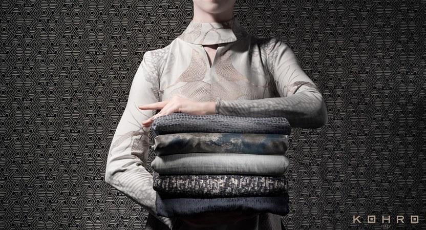 KOHRO Обивочная ткань из полиэстера A gong on the river Kr064457  - Вид №3