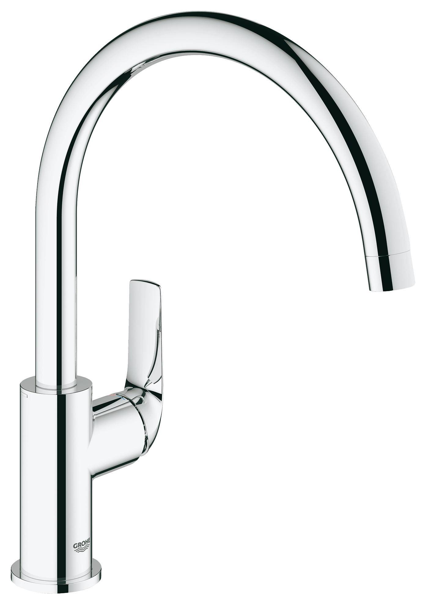 Смеситель для кухни GROHE BauCurve, высокий излив, хром (31231000)