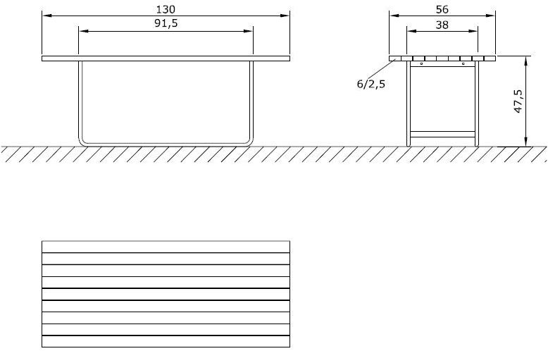 Euroform W Прямоугольный деревянный стол для общественных мест  315  - Вид №2
