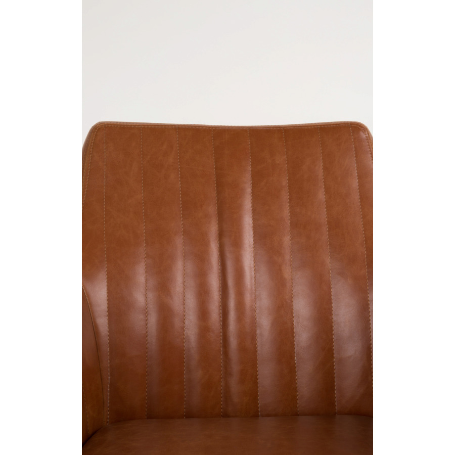 Кресло Pike коричневое White Label Living 1100283 - Вид №8