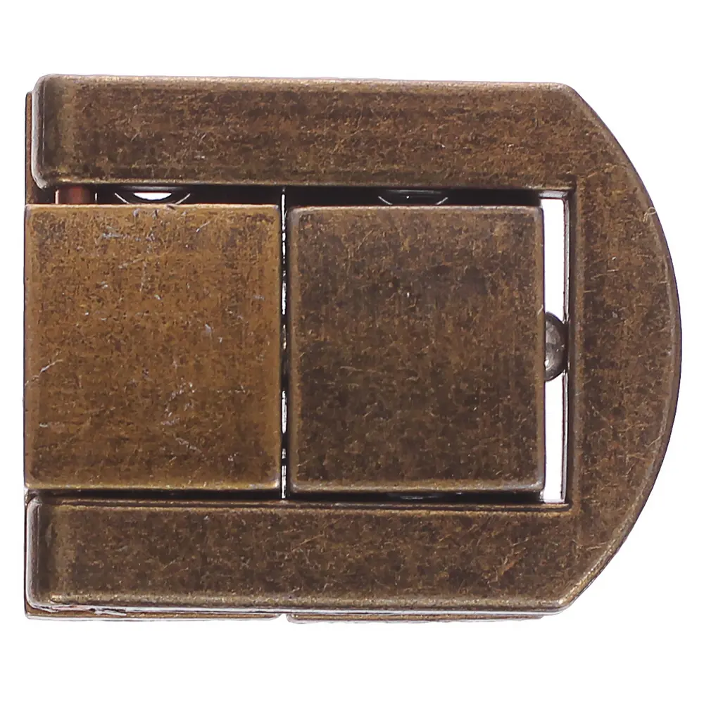 Замок с шариковой защёлкой 25х20 мм, цвет бронза ЛЕВША STLM-2172908