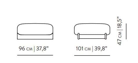 Квадратный тканевый пуф с ореховым основанием Wewood купол ARCH-00046071 - Вид №1